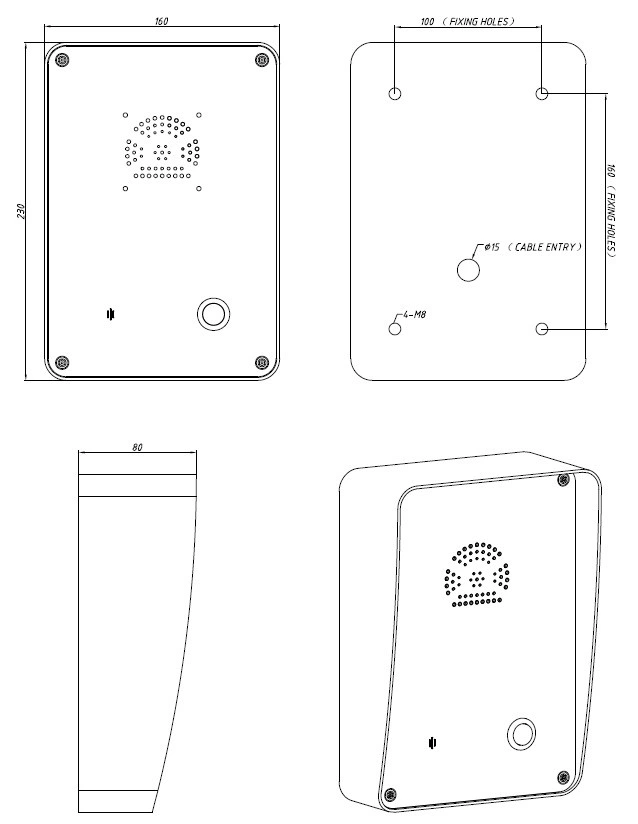 GSM Metallic Public Telephone