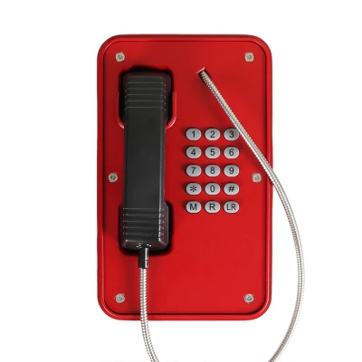 Teléfono de emergencia para exteriores Teléfono de analogía VoIP ferroviario Teléfono industrial